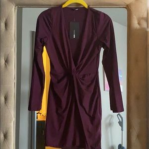 Long sleeve mini dress